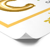 Leuke Leer ABC Appel Banaan Wortel’s Verhaalnaam Poster (Hoek)