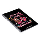 Leuke "Leerlingen geruild voor Chocolade" Valentij Notitieboek (Rechterzijde)