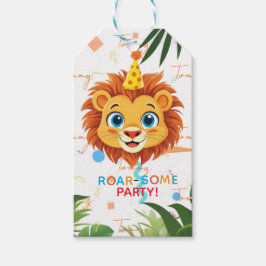 Leuke Leeuw Brul-some Feest Jungle Safari Verjaard Cadeaulabel