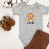 Leuke Leeuw Gepersonaliseerd Romper