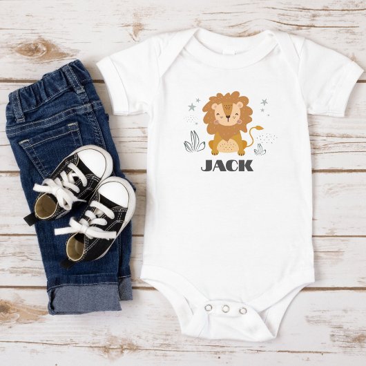 Leuke Leeuw Gepersonaliseerd Romper