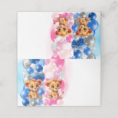 Leuke Leeuw Geslacht Onthullen Gevouwen Plaats Kaa Plaatskaartje (Buitenkant ongevouwen)