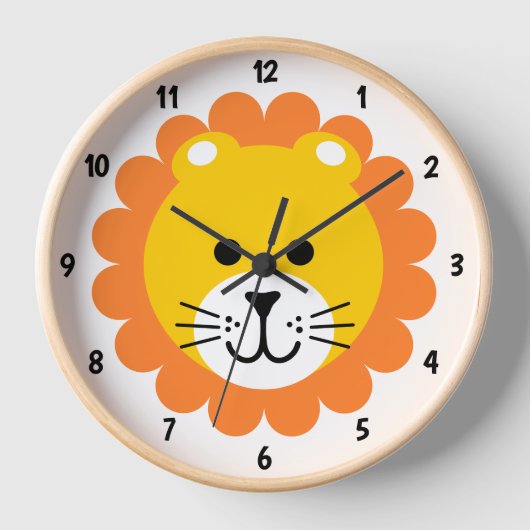 Leuke Leeuw Wild Een Oerwoud Safari Dierlijke Cart (Voorkant)