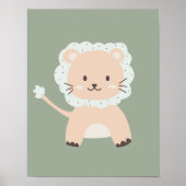 Leuke Leeuwensafari Kinder kinderkamer kunst Poster (Voorkant)