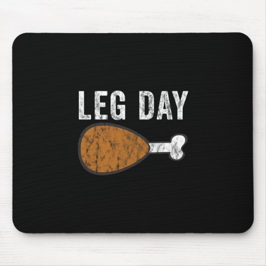 Leuke Leg Dag Thanksgiving Turkey Day Pyjama Grapp Muismat (Voorkant)