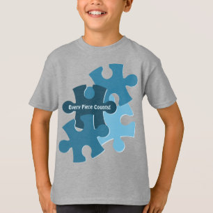 Leuke legpuzzel elke stuk telt verjaardags jongen  t-shirt
