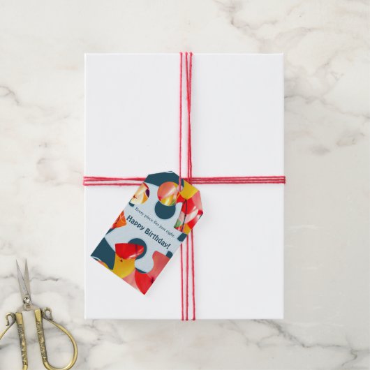 Leuke legpuzzel kinderen verjaardag  cadeaulabel (Met Touw)