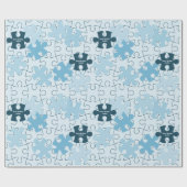 Leuke legpuzzelstukken Aangepaste Gelukkige Verjaa Cadeaupapier (Vlak)