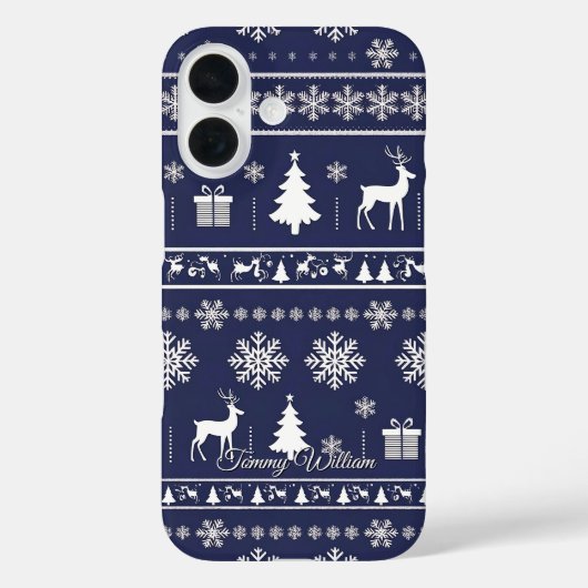Leuke lelijke kerst trui patroon Case-Mate iPhone case (Achterkant)