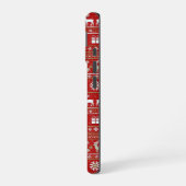 Leuke lelijke kerst trui patroon iPhone 16 hoesje (Linkerkant)