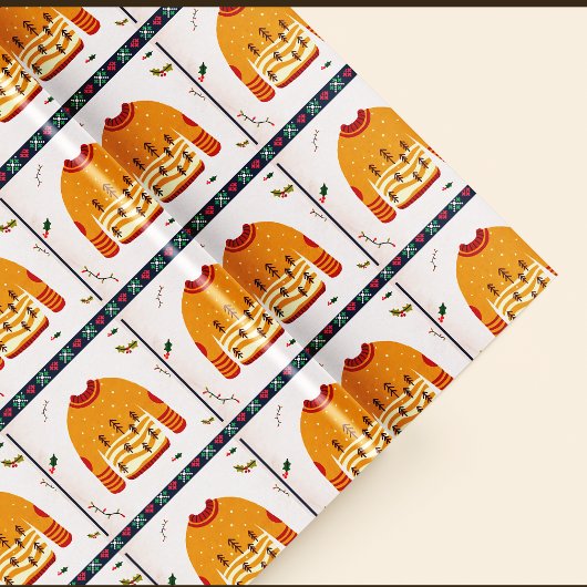 Leuke Lelijke Sweater Patroon Kerstcadeau Cadeaupapier