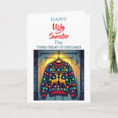 Leuke lelijke trui | derde vrijdag van december kaart (Voorkant)