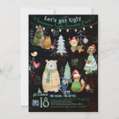 Leuke lelijke trui kerst party uitnodiging (Voorkant)