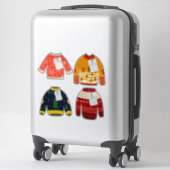 Leuke lelijke trui Merry Christmas Custom-Cut Viny Sticker (Koffer)