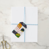 Leuke lelijke trui patroon Vrolijk Kerstfeest Cadeaulabel (Met Touw)