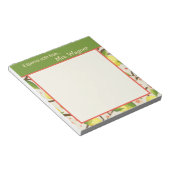 Leuke Lemon Leraar Geel en Groen Custom Notitieblok (Schuin)