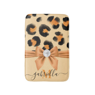 Leuke Leopard Print en Bow Badmat