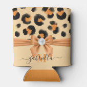Leuke Leopard Print en Bow Blikjeskoeler (Achterkant)