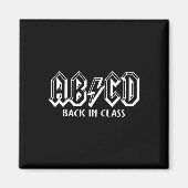 Leuke leraar ABCD Rocks terug naar school terug in Magneet (Voorkant)