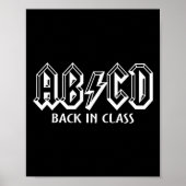 Leuke leraar ABCD Rocks terug naar school terug in Poster (Voorkant)
