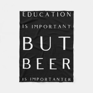 Leuke leraar drinken ambachtelijke bierliefhebber fleece deken