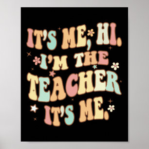 Leuke leraar Groovy het is mij Hallo ik ben de ler Poster