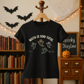 Leuke leraar Halloween Wiskunde is bootiful Ghost T-shirt