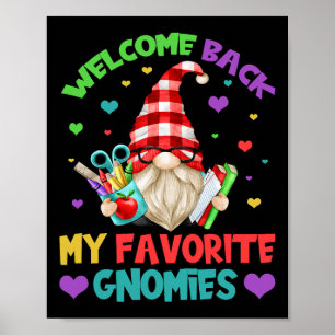 Leuke leraar kabouter T-shirt - Schattige welkom t Poster
