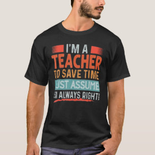 Leuke leraar school docent werknemer professor ter t-shirt
