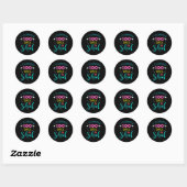 Leuke leraar student Kinder Ik overleefde 100 dage Ronde Sticker (Vel)