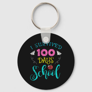 Leuke leraar student Kinder Ik overleefde 100 dage Sleutelhanger