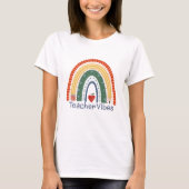 Leuke leraar Vibes Rainbow Inspirivity T-shirt (Voorkant)