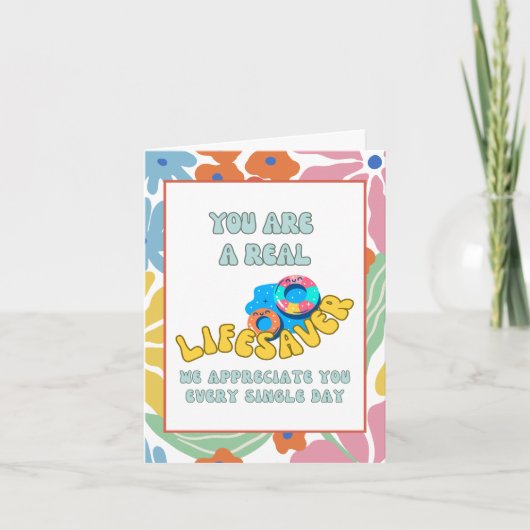 Leuke leraar Vrijwilliger Collega Bedankt Card (Voorkant)