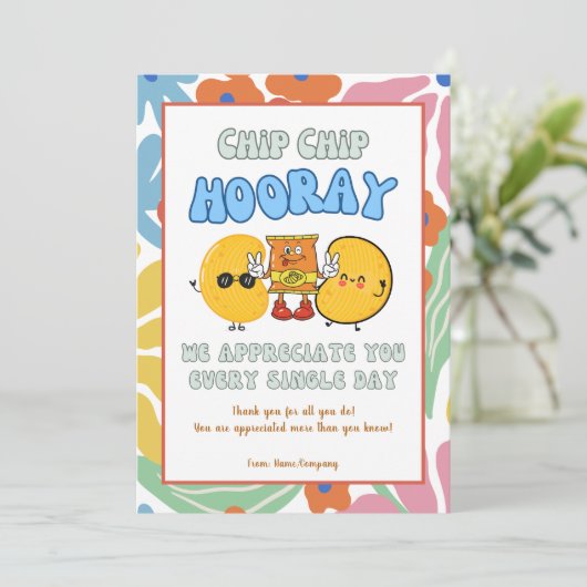 Leuke leraar Vrijwilliger Collega Bedankt Card Kaart (Staand voorkant)