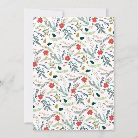 Leuke Lettertype | Drie Foto Kerstkaart (Achterkant)