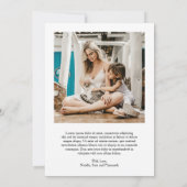 Leuke  lettertype foto Modern Christmas Feestdagenkaart (Achterkant)