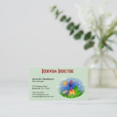 Leuke Leuke Boekenwurm Boekenwinkel Visitekaartjes (Staand voorkant)