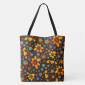Leuke Leuke Daisies Initiaal Inspirivity Canvas ta Tote Bag (Achterkant)