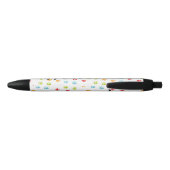 Leuke Leuke Hond Paw Prints Patroon Zwarte Inkt Pen (Achterkant)