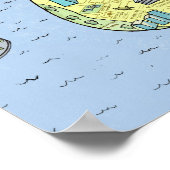 Leuke leuke kaart van New York City | 27 x 18-inch Poster (Hoek)