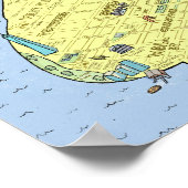 Leuke leuke kaart van New York City | POSTER | Wan (Hoek)