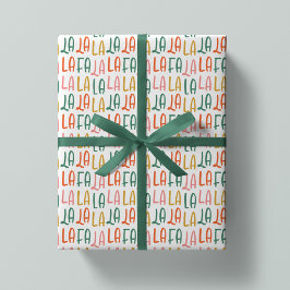 Leuke leuke kleurrijke falala kerstvakantie cadeaupapier