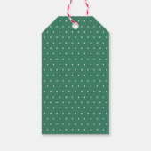 Leuke leuke kleurrijke gepersonaliseerde kerstvaka cadeaulabel (Achterkant)