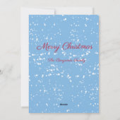 Leuke Leuke Merry Christmas Snow Vakantie Kaart (Achterkant)