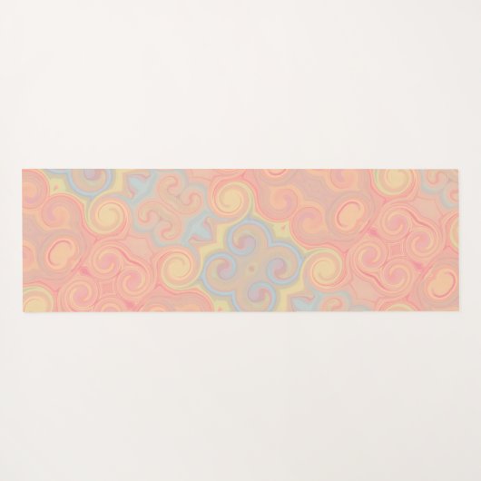 Leuke Leuke Pastel Abstract Modern  Yogamat (Achterkant (horizontaal))