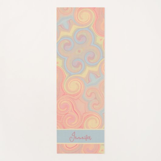 Leuke Leuke Pastel Abstract Modern  Yogamat (Voorkant)