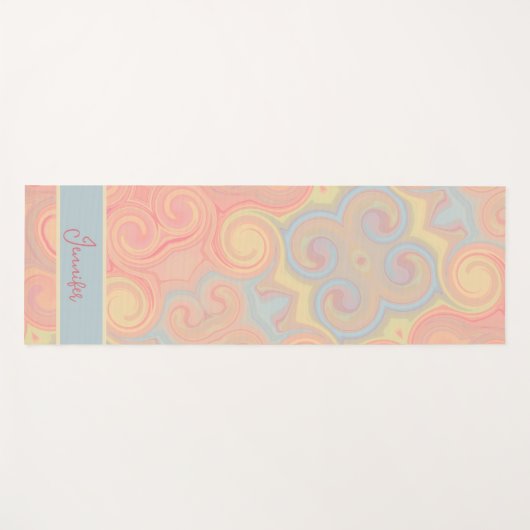 Leuke Leuke Pastel Abstract Modern  Yogamat (Voorkant (horizontaal))