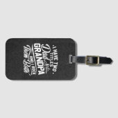 Leuke Leuke Retro Typografie Papa Opa Gift Bagagelabel (Voorkant (horizontaal))