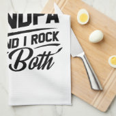Leuke Leuke Retro Typografie Papa Opa Gift Theedoek (Quarter Fold)
