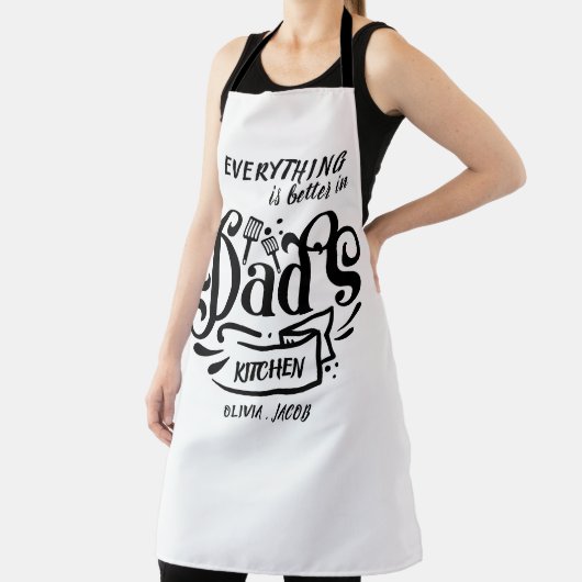 leuke leuke retro typografie vader grootvader naam schort (Insitu)